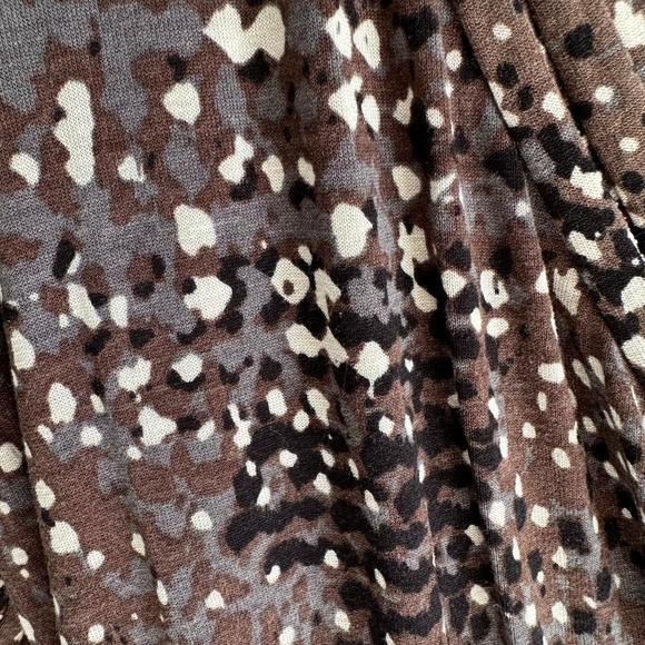 CABI Brown Dappled‎ Dots Ladies Surplice Career Dress, S - Picture 7 of 7